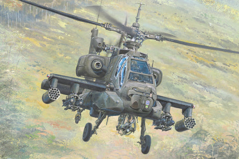 Trumpeter 1/35 AH64A Apache Late Attack Helicopter (New Variant) Kit