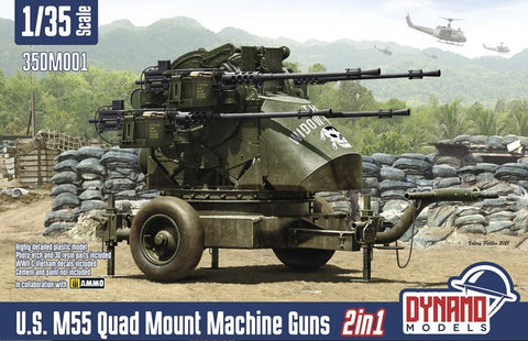 Dynamo Models 1/35 US M55 Quad Mount Machine Guns (2 in 1)