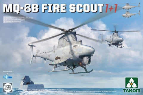 Takom Military1/35 MQ8B Fire Scout Helicopter Kit