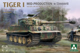 Takom Military 1/35 Tiger I Mid-Production SdKfz 181 PzKpfw VI Ausf E Tank w/Zimmerit Kit