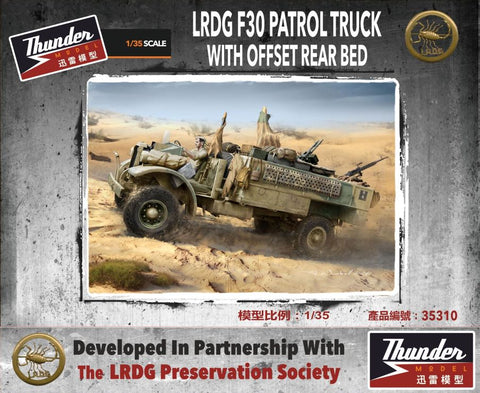 Thunder Model Military 1/35 LRDG F30 Patrol Truck w/Offset Rear Bed Kit