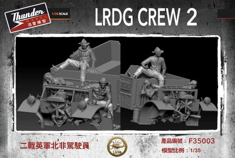 Thunder Model Military 1/35 LRDG Crew Figure Set 2 (3 resin)