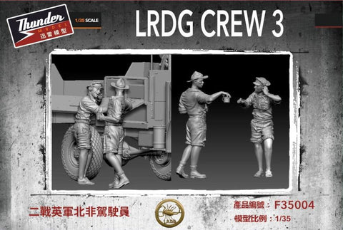 Thunder Model Military 1/35 LRDG Crew Figure Set 3 (2 resin)