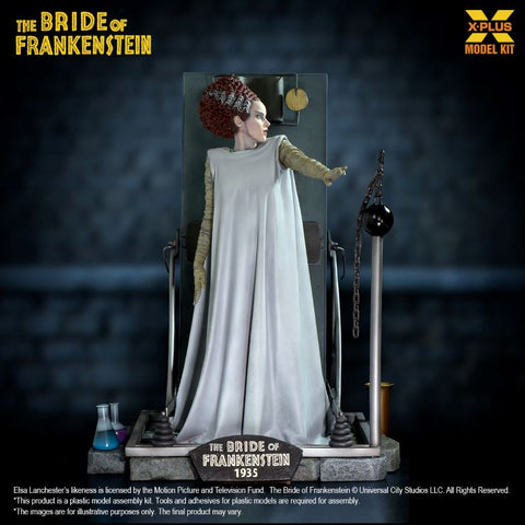 X-PLUS 1/8 The Bride of Frankenstein w/Lab Bed, Acc. & Base from 1935 Film Kit