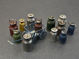 MiniArt Military 1/35 Milk Cans w/Small Cart Kit