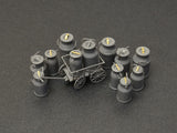 MiniArt Military 1/35 Milk Cans w/Small Cart Kit