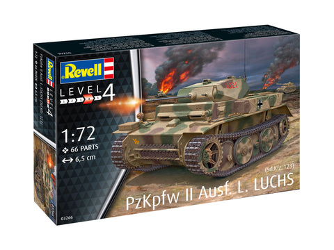 Revell Germany Military 1/72 PzKpfw II Ausf L LUCHS (SdKfz 123)Tank Kit