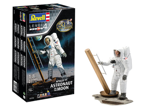 Revell Germany Space 1/8 Apollo 11 Astronaut on the Moon 50th Anniversary w/Paint & Glue Kit