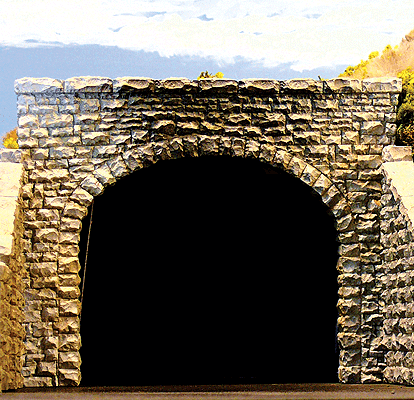 Chooch Enterprises N Double Track Random Stone Tunnel Portal - Pkg. (2)