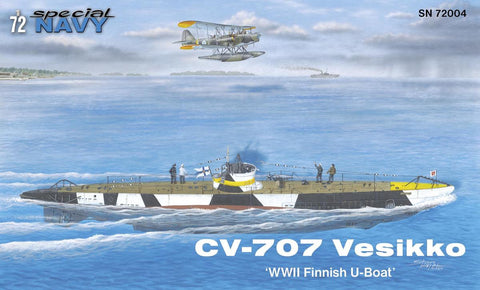 Special Hobby Ships 1/72 Special Navy WWII Vesikko CV707 Finnish U-Boat Kit
