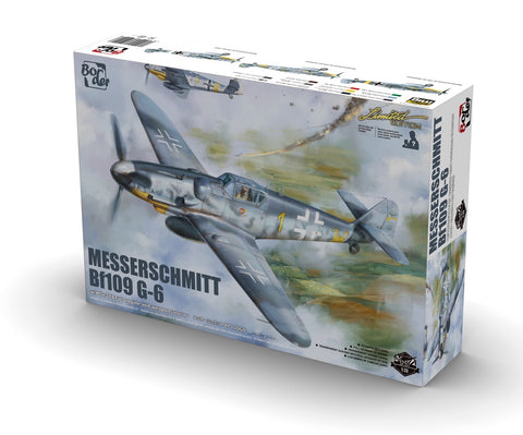 Border Model Aircraft 1/35 Messerschmitt Bf109G6 Fighter w/Weapon Interior, WGr21 Missile Launcher & Full Engine (Ltd Edition) Kit