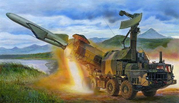 Trumpeter Military Models 1/35 Russian 4K51 Rubezh Coastal ASM (Anti-Ship Missile) System w/P15 Missile (New Tool) Kit