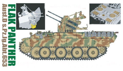 Cyber-Hobby Military 1/35 Flak Panther Ausf.D s.Pz.Jg.Abt.653 Kit