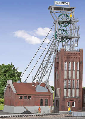 Kibri HO Mine Head Tower w/Powerhouse & Drive Kit