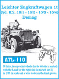 Friulmodel Military 1/35 Leichter Zugkraftwagen 1t Demag Track Set (90 Links & 2 Sprocket Wheels)