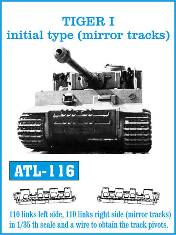 Friulmodel Military 1/35 Tiger I Initial-Type (Mirror) Track Set (110ea Left/Right Links)
