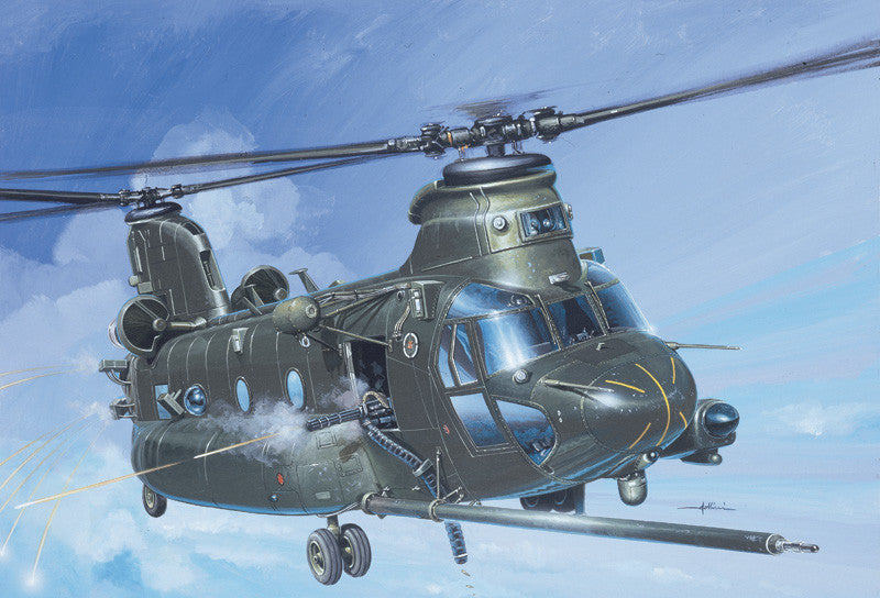 Italeri Aircraft 1/72 MH47E SOAR Chinook Attack Helicopter Kit
