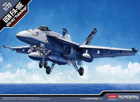 Academy Aircraft 1/72 F/A18E VFA143 Pukin Dogs USN Fighter Kit