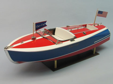 Dumas Boats 1/8 (24") 1938 Chris Craft 16' Painted Racing Boat Kit
