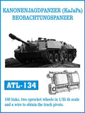 Friulmodel Military 1/35 KanonenJagdPz (KaJaPa) BeobachtungsPz Track Set (180 Links & 2 Sprocket Wheels)