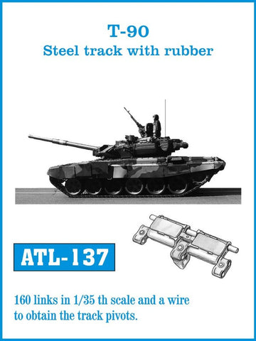 Friulmodel Military 1/35 T90 Steel-Type Track Set w/Rubber (160 Links)