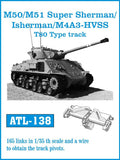 Friulmodel Military 1/35 M50/51 Super Sherman/Isherman/M4A3 HVSS T80-Type Track Set (165 Links)
