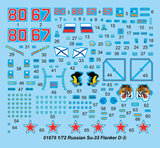 Trumpeter Aircraft 1/72 Sukhoi Su33 Flanker D Russian Fighter Kit