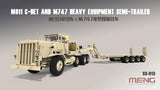 Meng Military Models 1/35 M911 C-HET Heavy Tractor & M747 Heavy Equipment Semi-Trailer (New Tool) Kit Media 1 of 6