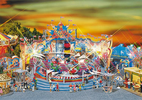 Faller HO Carnival Rides - Breakdancer #1 w/2 Ticket Booths Kit