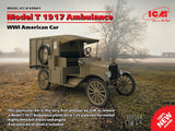 ICM Military Models 1/35 WWI American Model T Ambulance 1917 (New Tool) Kit