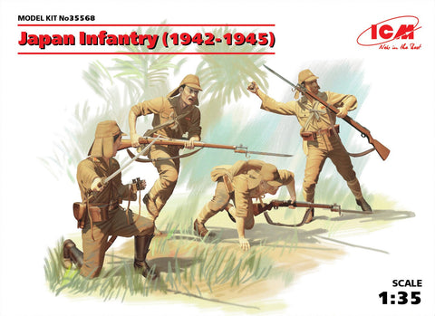 ICM Military Models 1/35 Japanese Infantry 1942-45 (4) Kit