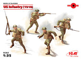 ICM Military Models 1/35 WWI US Infantry 1918 (4) Kit