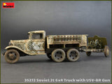 MiniArt Military 1/35 WWII Soviet 2-Ton 6x4 Truck & 76mm USV-BR Gun (New Tool) Kit