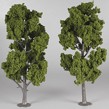 Woodland Scenics Ready Made Realistic Trees- 8" - 9" Med Green (2)