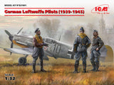 ICM Aircraft 1/32 WWII German Luftwaffe Pilots 1939-1945 (3) (New Tool) Kit