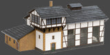 Noch HO Tannau Half-Timbered Locomotive Shed Weathered Laser-Cut Kit