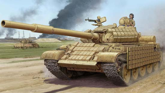 Trumpeter Military Models 1/35 Russian T62 ERA Mod 1972 Iraqi Tank Kit