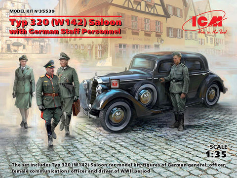 ICM Military Models 1/35 Typ 320 (W142) Saloon w/German Staff Personnel Kit