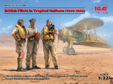 ICM Military 1/32 British Pilots in Tropical Uniform 1939-1943 (3) (New Tool) Kit