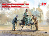 ICM Model Cars 1/24 1886 Benz Patent Motorwagen w/Mrs. Benz & 2 Sons (New Tool) Kit