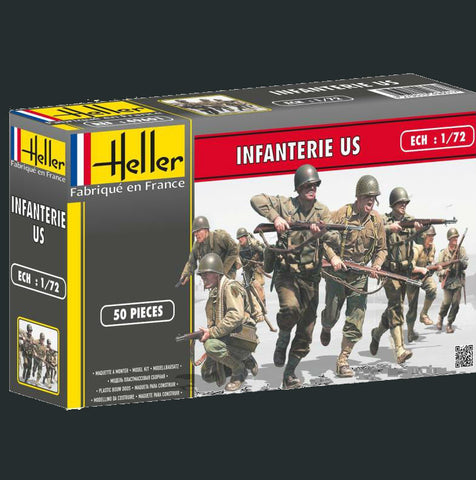 Heller Military 1/72 US Infantry (50) Kit