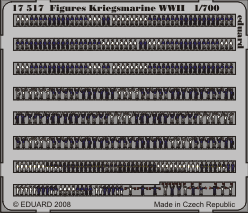 Eduard Details 1/700 Ship- Kriegsmarine Figures WWII (Painted)