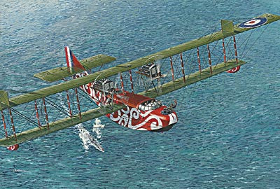 Roden Aircraft 1/72 Felixstowe F2A (Early) Flying Boat BiPlane Kit