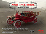 ICM Model Cars 1/24 American Model T 1914 Fire Truck (New Tool) Kit