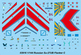 Trumpeter Aircraft 1/144 Russian SU27UB Flanker C Fighter Kit