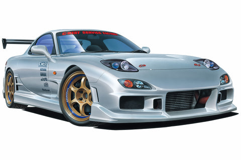 Aoshima Car Models 1/24 1999 Mazda FD3S RX7 C-West 2-Door Car Kit