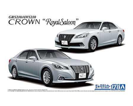 Aoshima Car Models 1/24 2015 Toyota GRS210/AWS210 Crown Royal Saloon 4-Door Car Kit