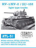 Friulmodel Military 1/35 KV1/KV2 Light Track Set (90 Links w/Horn, 90 w/out)