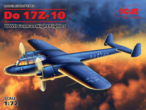 ICM Aircraft 1/72 WWII German Do17Z10 Night Fighter Kit