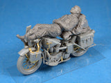 MiniArt Military Models 1/35 Soldier Resting on Motorcycle Kit